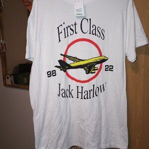 NEW Rue21 "First Class Jack Harlow" Airplane Graphic T-Shirt Medium